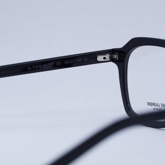 🕶️ New Saint Laurent SL715 SLIM OPT 001 Eyeglasses - Black Frame - Picture 5 of 11
